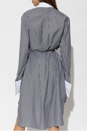 JW Anderson Koszulowa sukienka z wzorem w paski