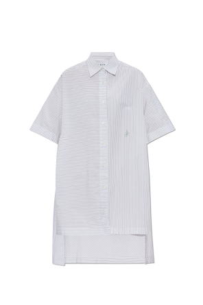 Dress with striped pattern
