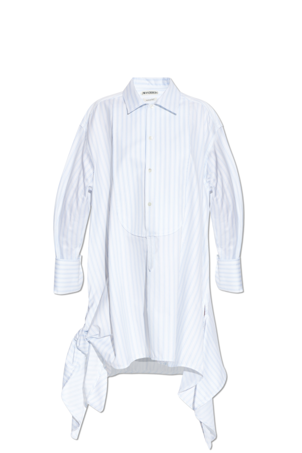 Asymmetrical striped-pattern shirt od JW Anderson