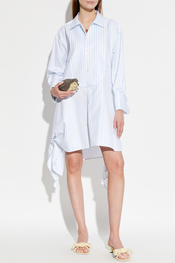 JW Anderson Asymmetrical striped-pattern shirt
