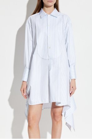 JW Anderson Asymmetrical striped-pattern shirt