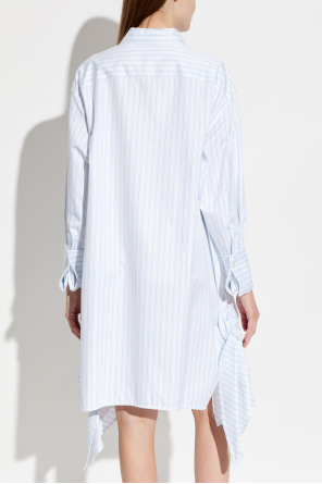 JW Anderson Asymmetrical striped-pattern shirt
