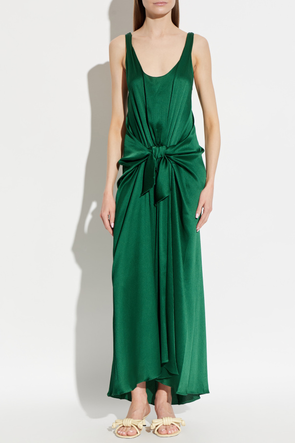 Jw Anderson Scoop-neck Midi Dress - Green