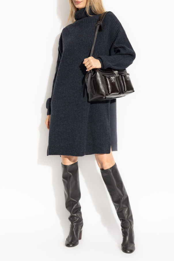 Lemaire Wool dress with polo neck