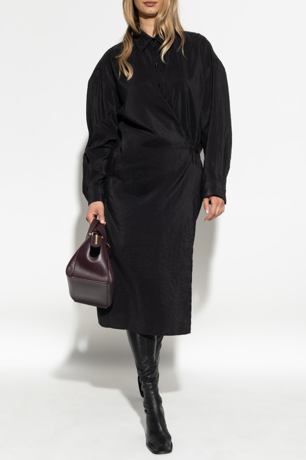 Lemaire Sukienka z kopertowym zapięciem