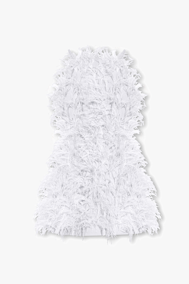 ‘shannon’ dress with ostrich feathers od Cult Gaia