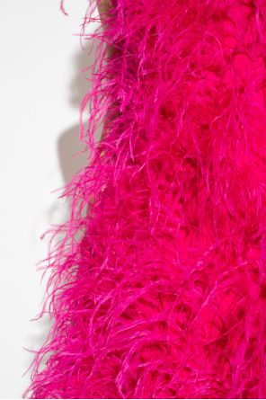 Cult Gaia ‘Shannon’ dress with ostrich feathers