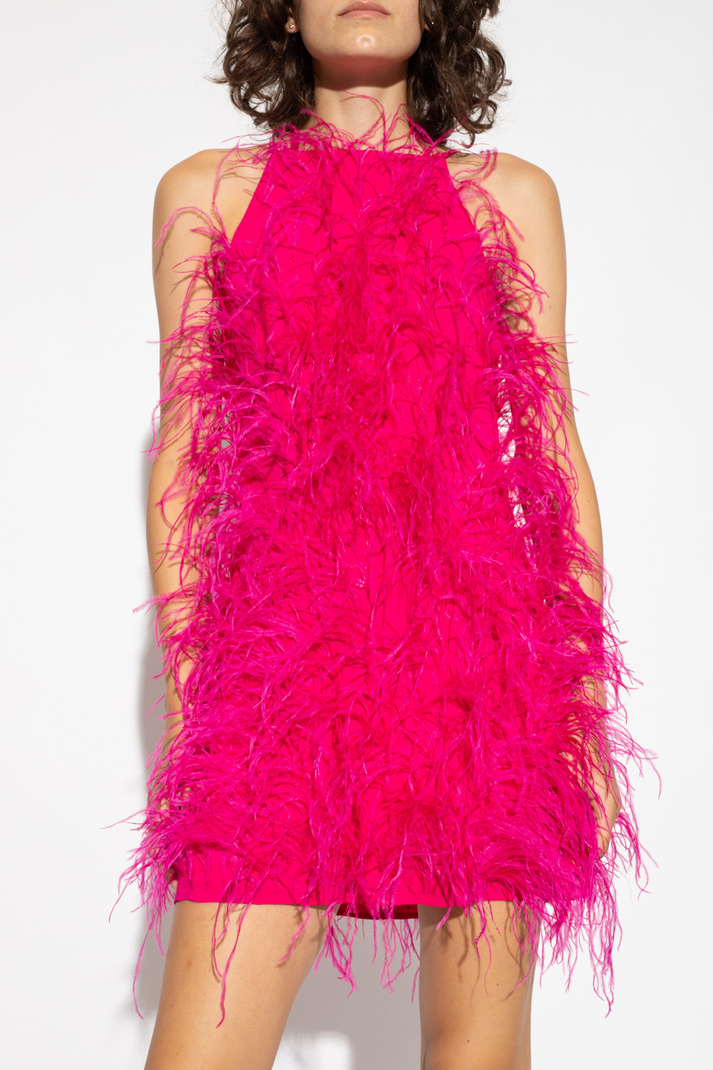 Cult Gaia ‘Shannon’ dress with ostrich feathers