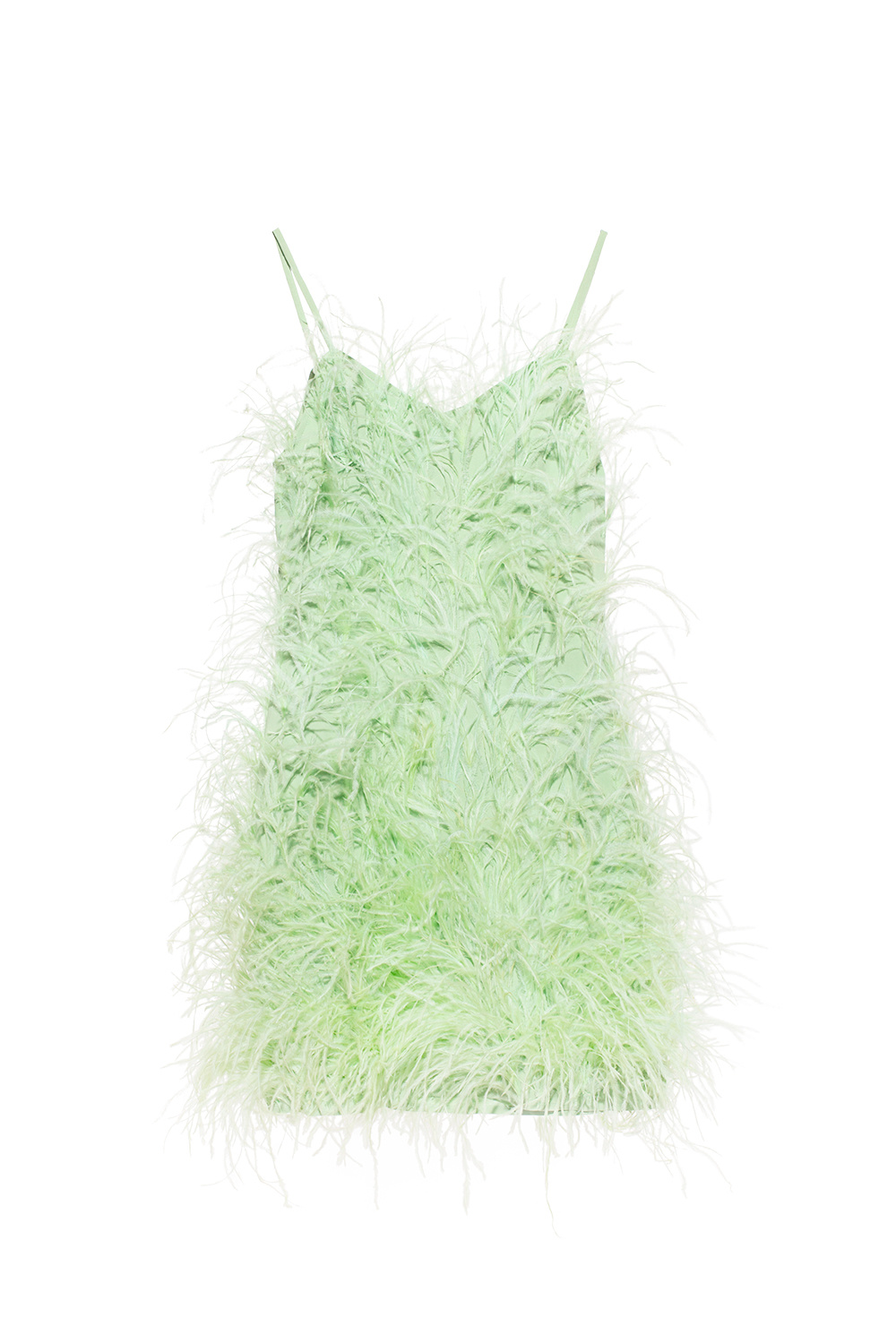 Cult Gaia ‘Zariah’ dress with ostrich feathers