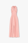 graphic-print cotton dress Pink