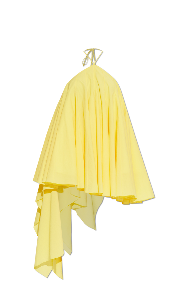 Pleated dress with an asymmetric cut od Jacquemus