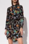 Diane Von Furstenberg Floral-motif logo dress