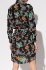 Diane Von Furstenberg Floral-motif logo dress