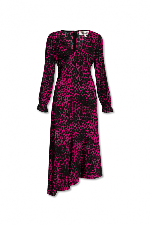 Philosophy Di Lorenzo Serafini three quarter-sleeved checked dress ‘Manal’ patterned dress