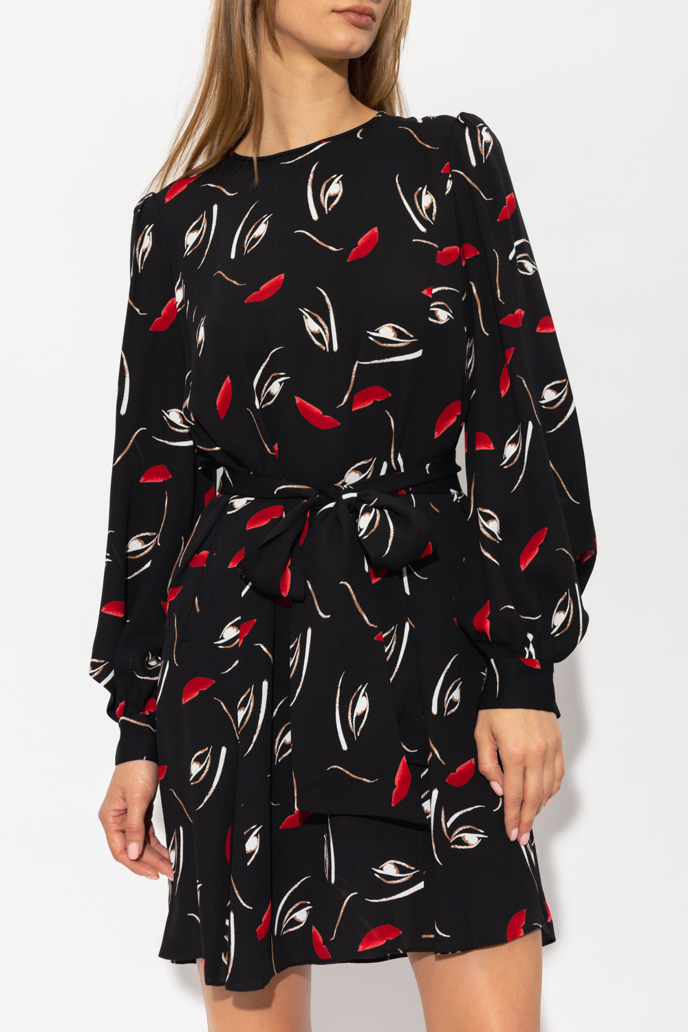 Diane Von Furstenberg ‘Onyx’ dress with puff sleeves