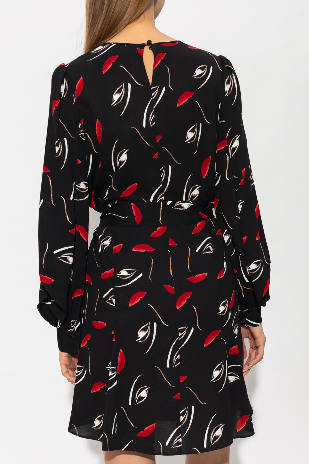 Diane Von Furstenberg ‘Onyx’ dress with puff sleeves