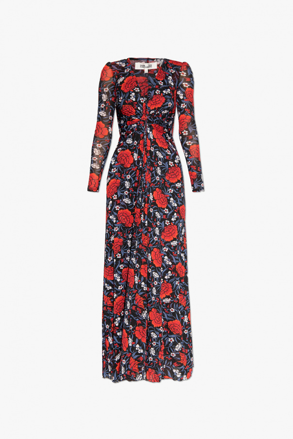 Diane Von Furstenberg ‘Adara’ Calvin belt with floral motif