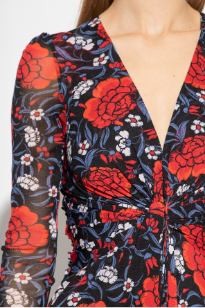 Diane Von Furstenberg ‘Adara’ Calvin belt with floral motif