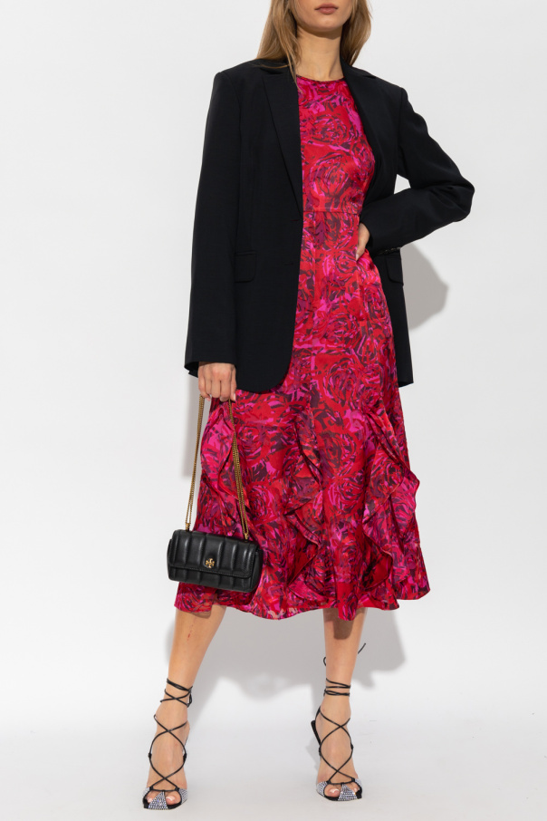 Diane Von Furstenberg ‘Iva’ ruffled Nanushka dress
