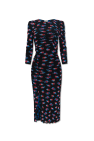 Michael Michael Kors floral ruffle detail midi Ricci dress