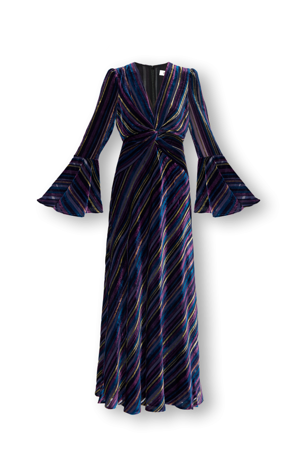 Diane Von Furstenberg Aksamitna sukienka