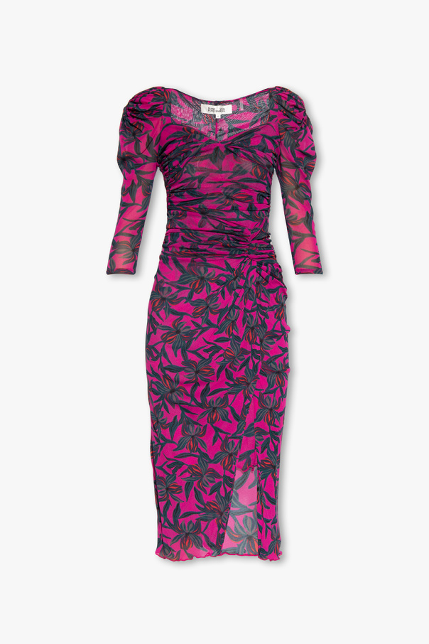Diane Von Furstenberg Sukienka z motywem kwiatowym ‘Bettina’