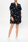 Diane Von Furstenberg Ruffled sheer dress