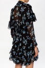 Diane Von Furstenberg Ruffled sheer dress