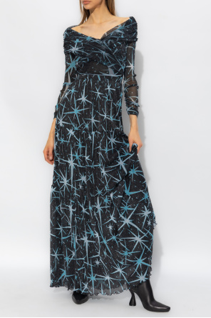 Diane Von Furstenberg scoop Dress with lurex threads