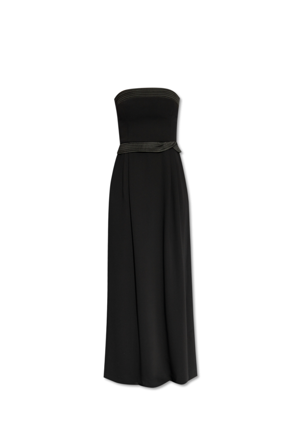 Emporio V-neck armani Off-the-shoulder dress
