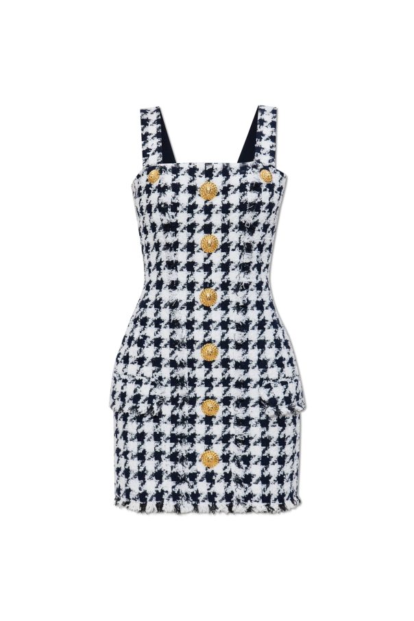 Balmain Tweed strap dress