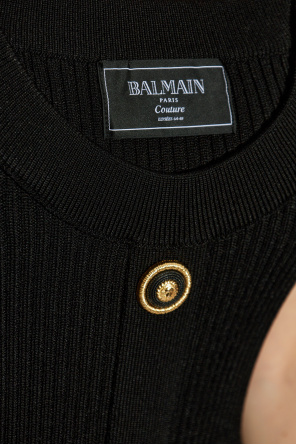 Balmain Vestido con hombros descubiertos