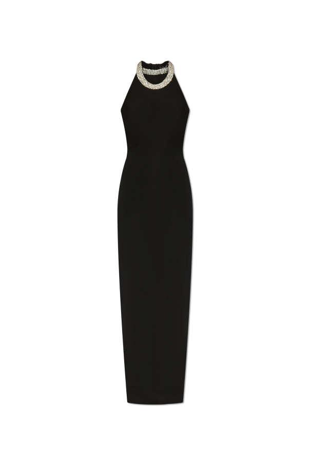 Dress with shimmering crystals on the neckline, zdjęcie 1 Dress with shimmering crystals on the neckline od Balmain