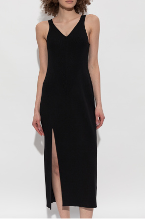 Lacoste Ribbed dress with straps
