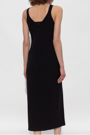 Lacoste Ribbed dress with straps
