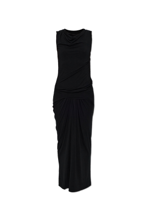 Dress with waist draping