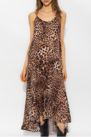 AllSaints ‘Essie Evita’ dress with leopard Print