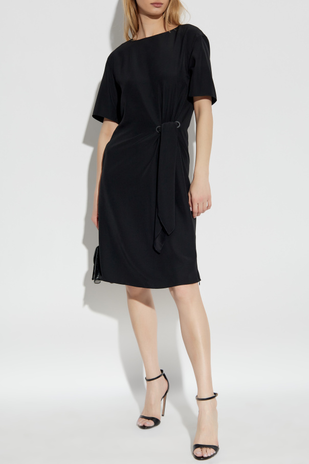 Emporio Armani Vestido con lazo decorativo lateral