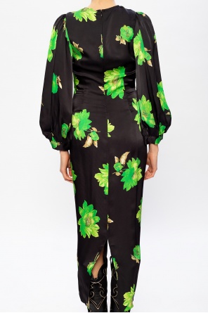 Samsøe Samsøe Floral-printed asymmetric dress