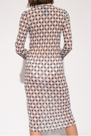 Samsøe Samsøe abstract-print mini dress Blue