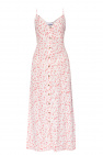Ganni WHITE Floral-printed dress