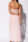 Ganni WHITE Floral-printed dress