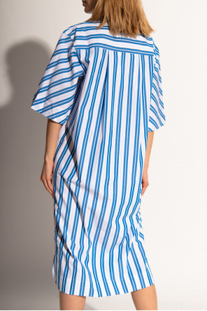 Ganni Oversize dress with shorts sleeves