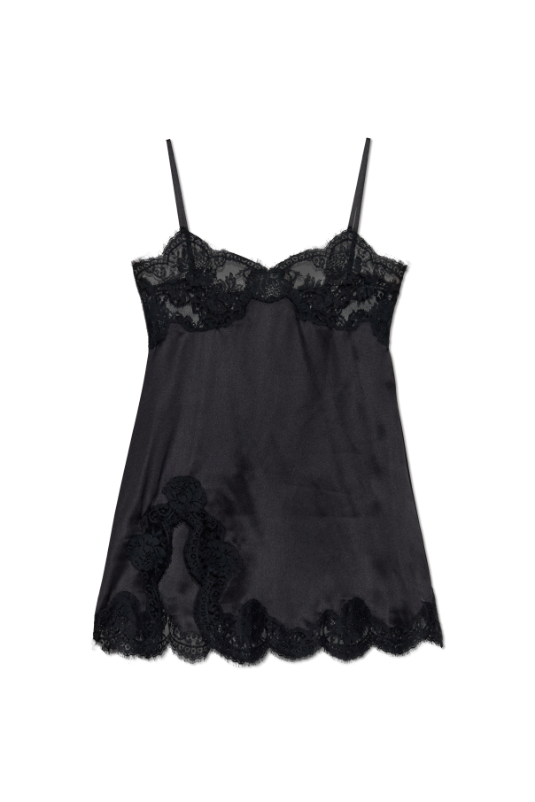 Silk dress with lace inserts od Dolce & Gabbana