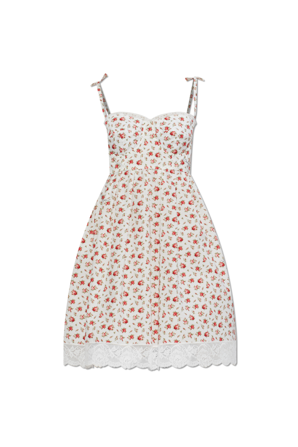 Cotton dress with lace trim od Dolce & Gabbana