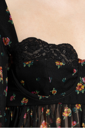 Dolce & Gabbana Vestido de seda con estampado floral