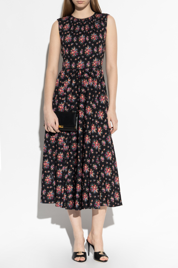 Dolce & Gabbana Silk dress with floral motif
