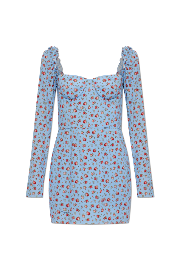 Silk dress with floral motif od Dolce & Gabbana