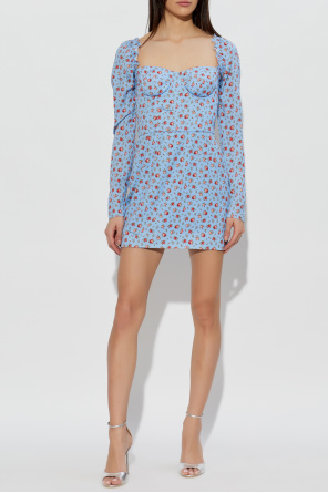 Dolce & Gabbana Vestido de seda con estampado floral