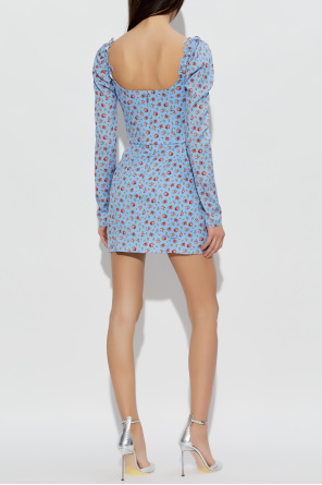 Dolce & Gabbana Vestido de seda con estampado floral